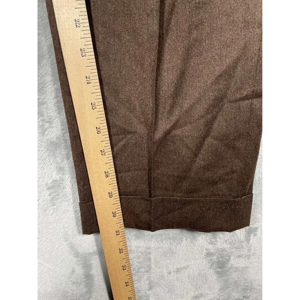 Corneliani brown pleated